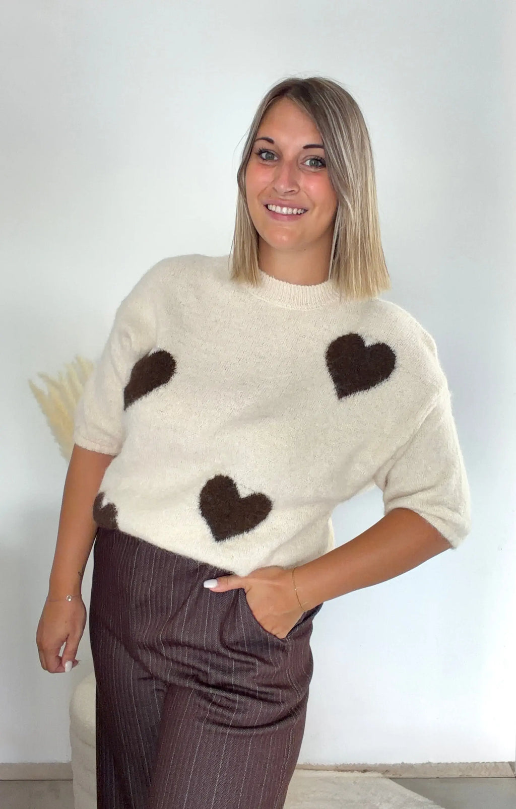 Pull Heart - écru Maddy & Co