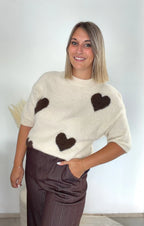 Pull Heart - écru Maddy & Co