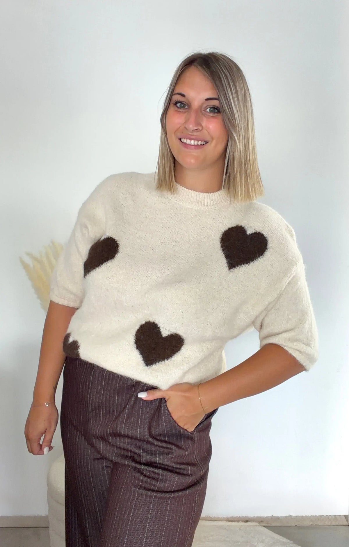 Pull Heart - écru Maddy & Co