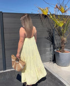 Robe Soleil - Gaze de coton Jaune Maddy & Co