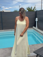 Robe Paula - Jaune Pastel Maddy & Co
