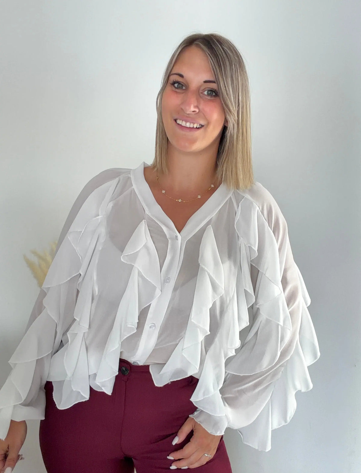 Chemisier FANELLA - Blanc Maddy & Co