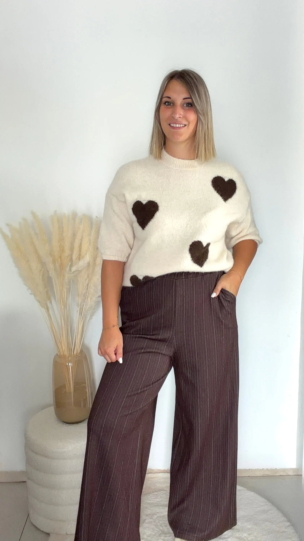 Pull Heart - écru Maddy & Co