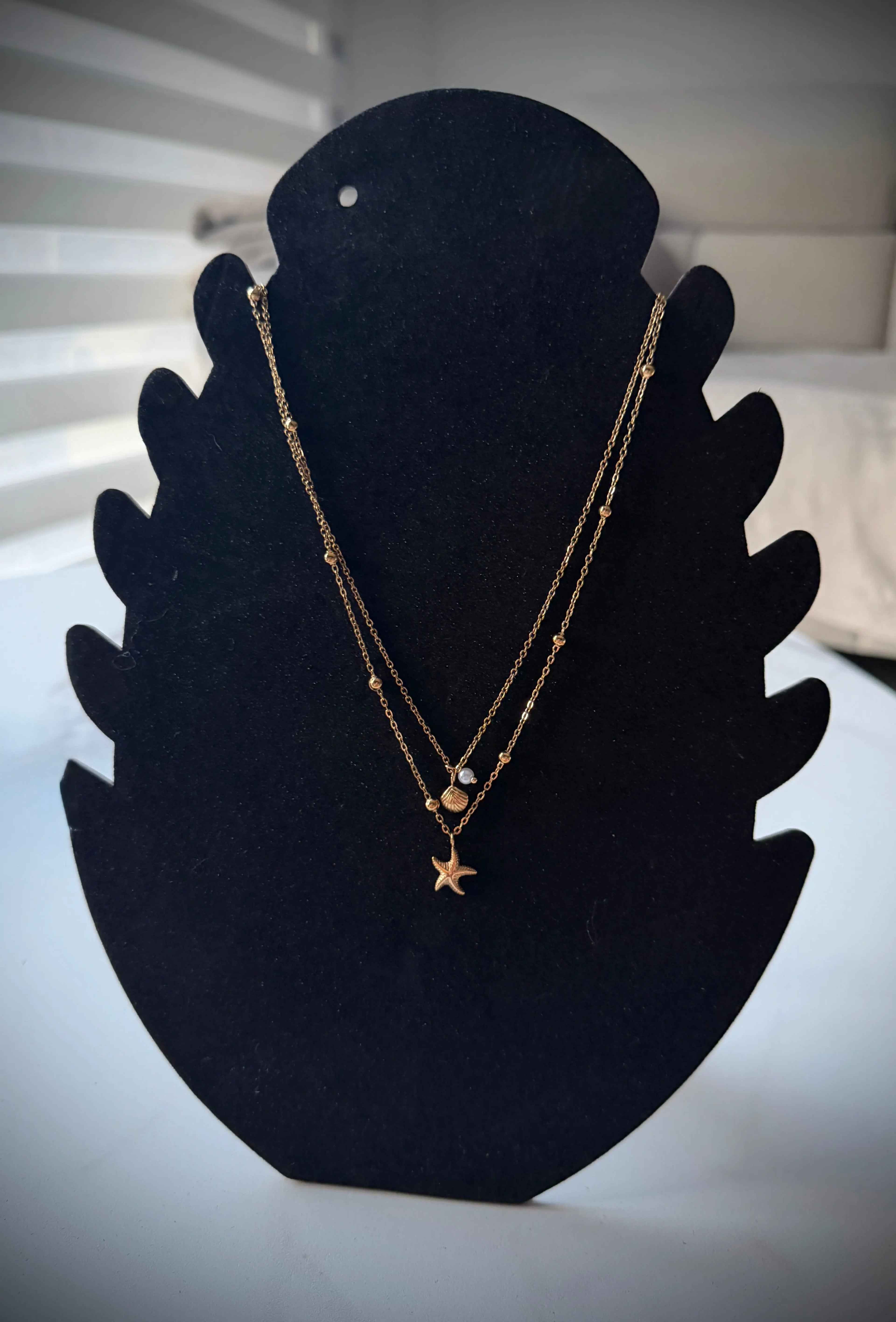 Collier double doré - Étoile de mer & coquillage Maddy & Co