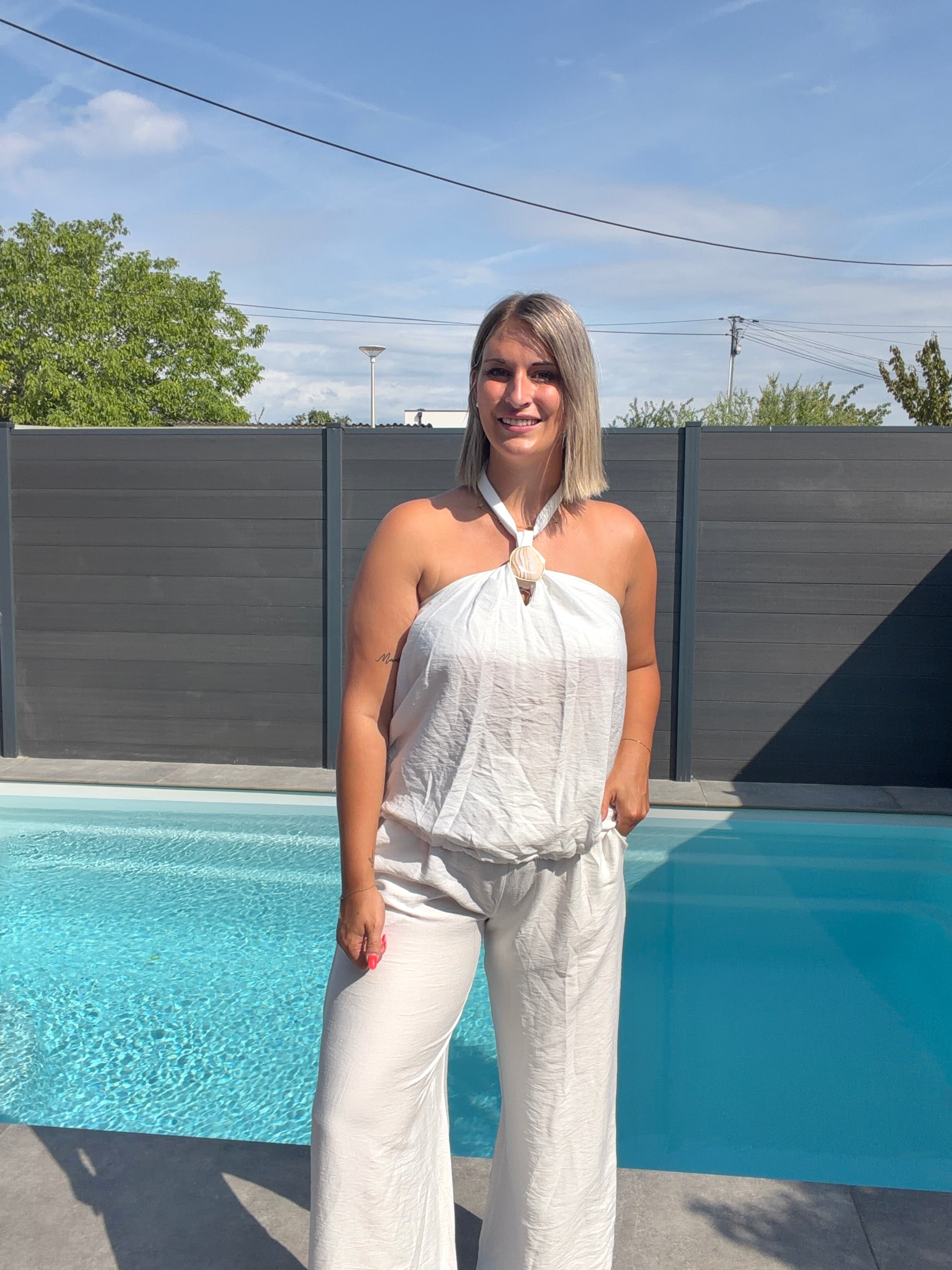 Top dos nu Amelie - Blanc Maddy & Co