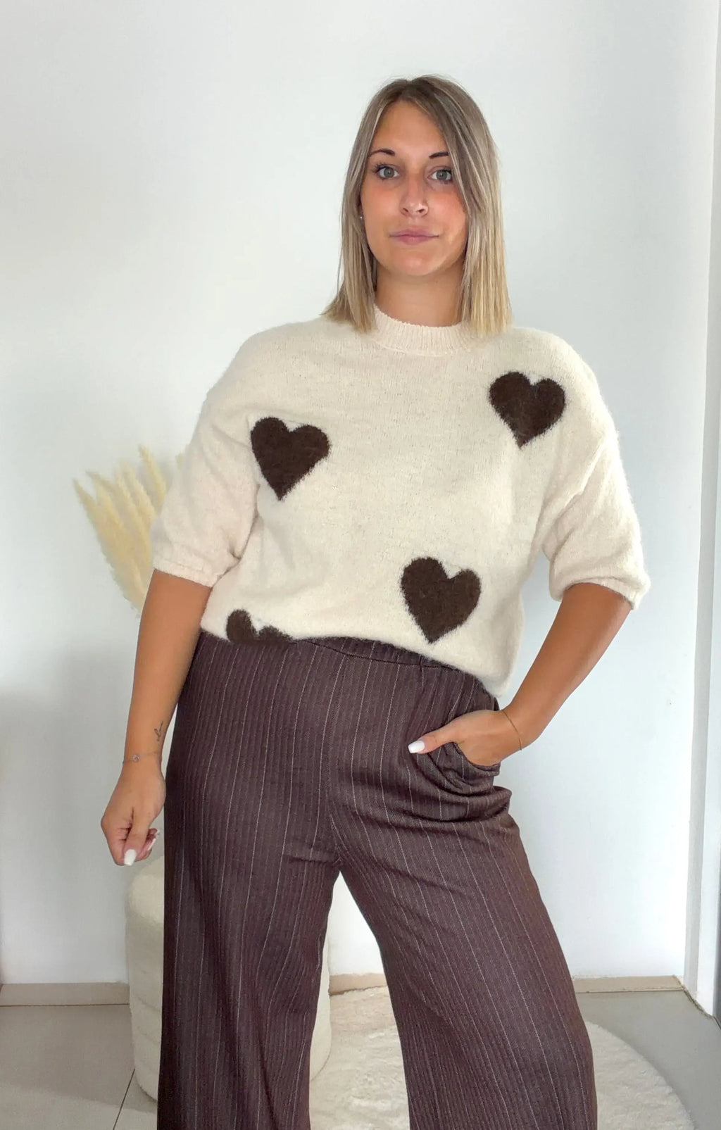 Pull Heart - écru Maddy & Co