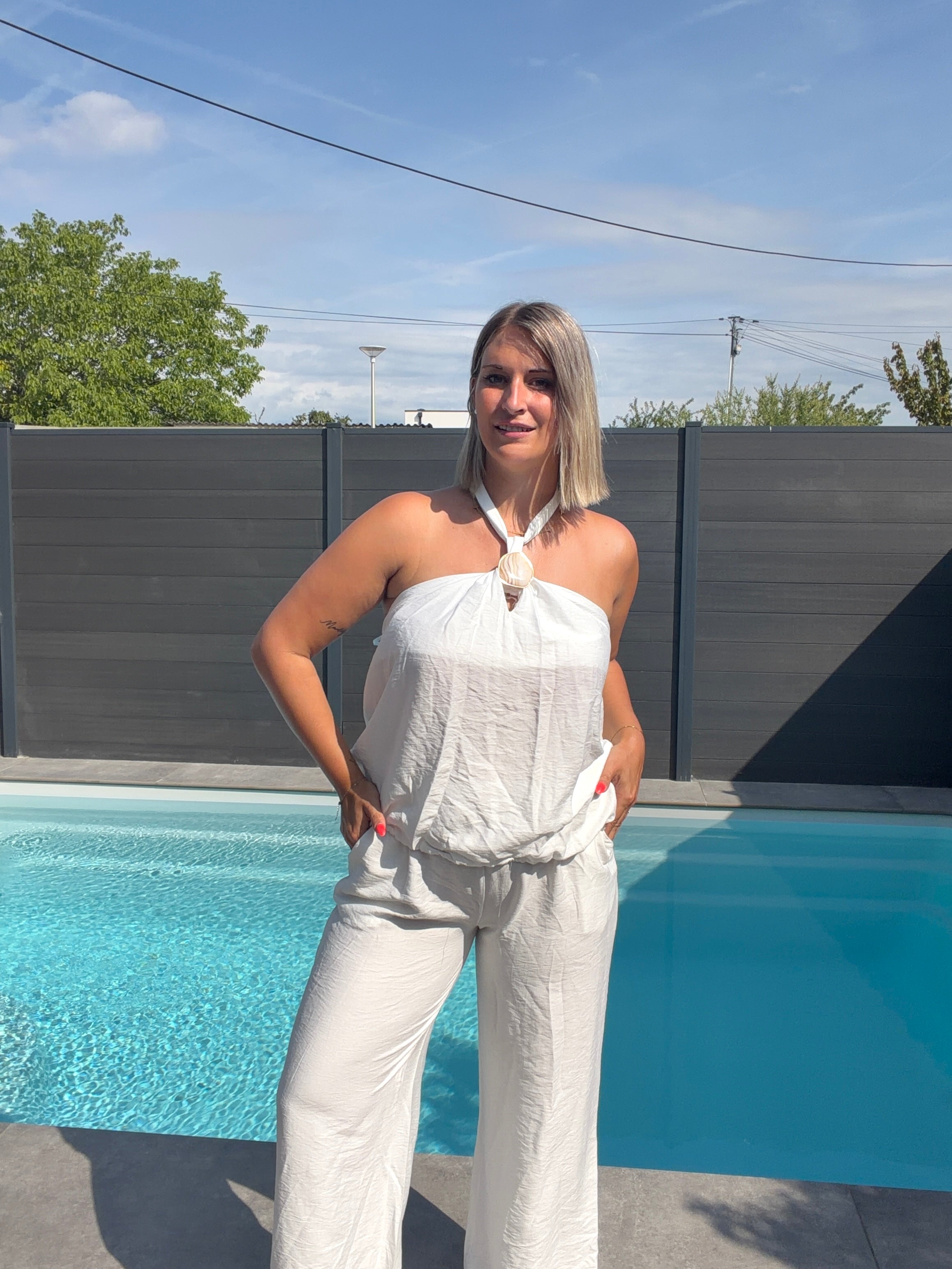 Top dos nu Amelie - Blanc Maddy & Co