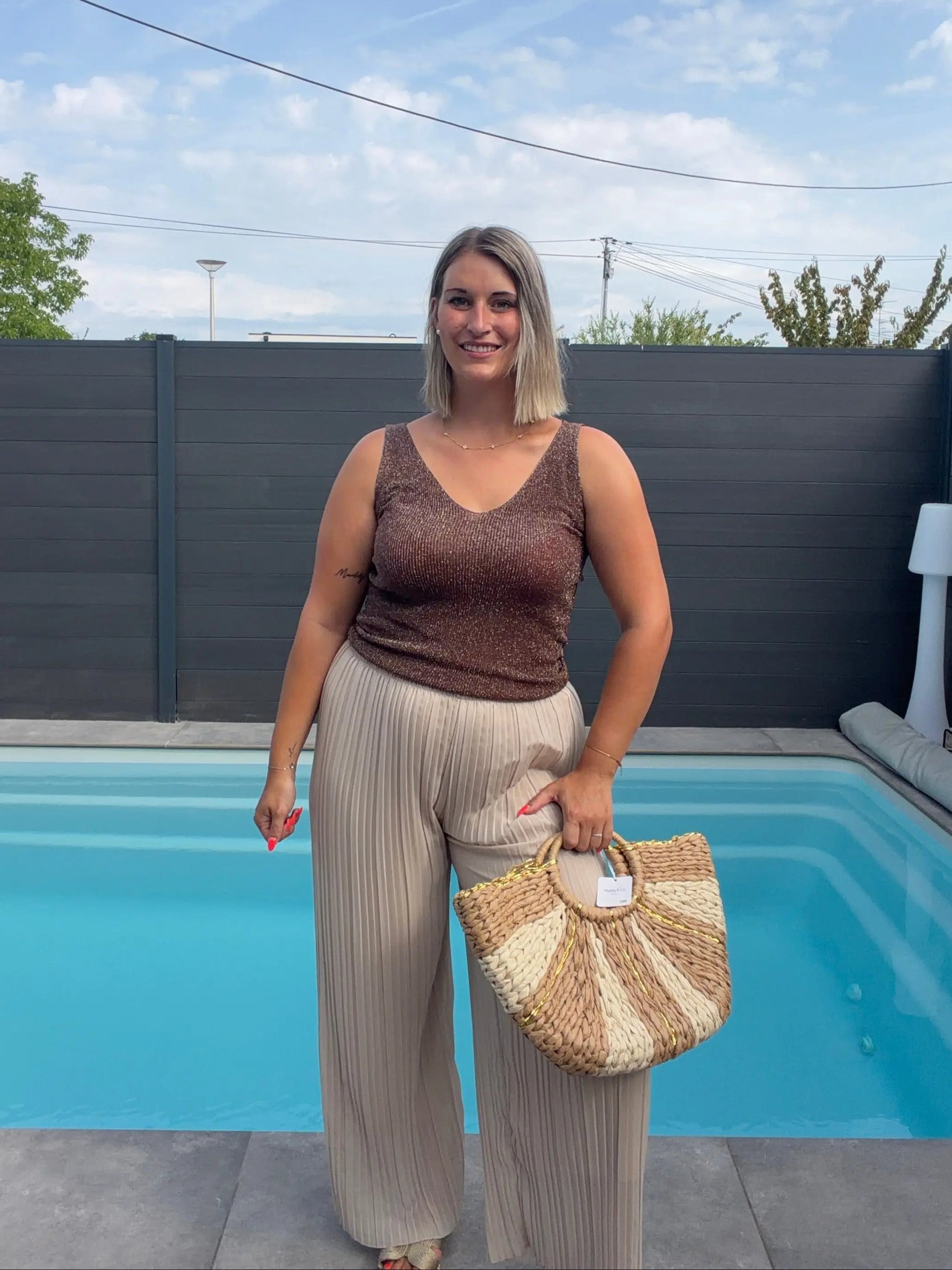 Pantalon Alma - Beige Maddy & Co