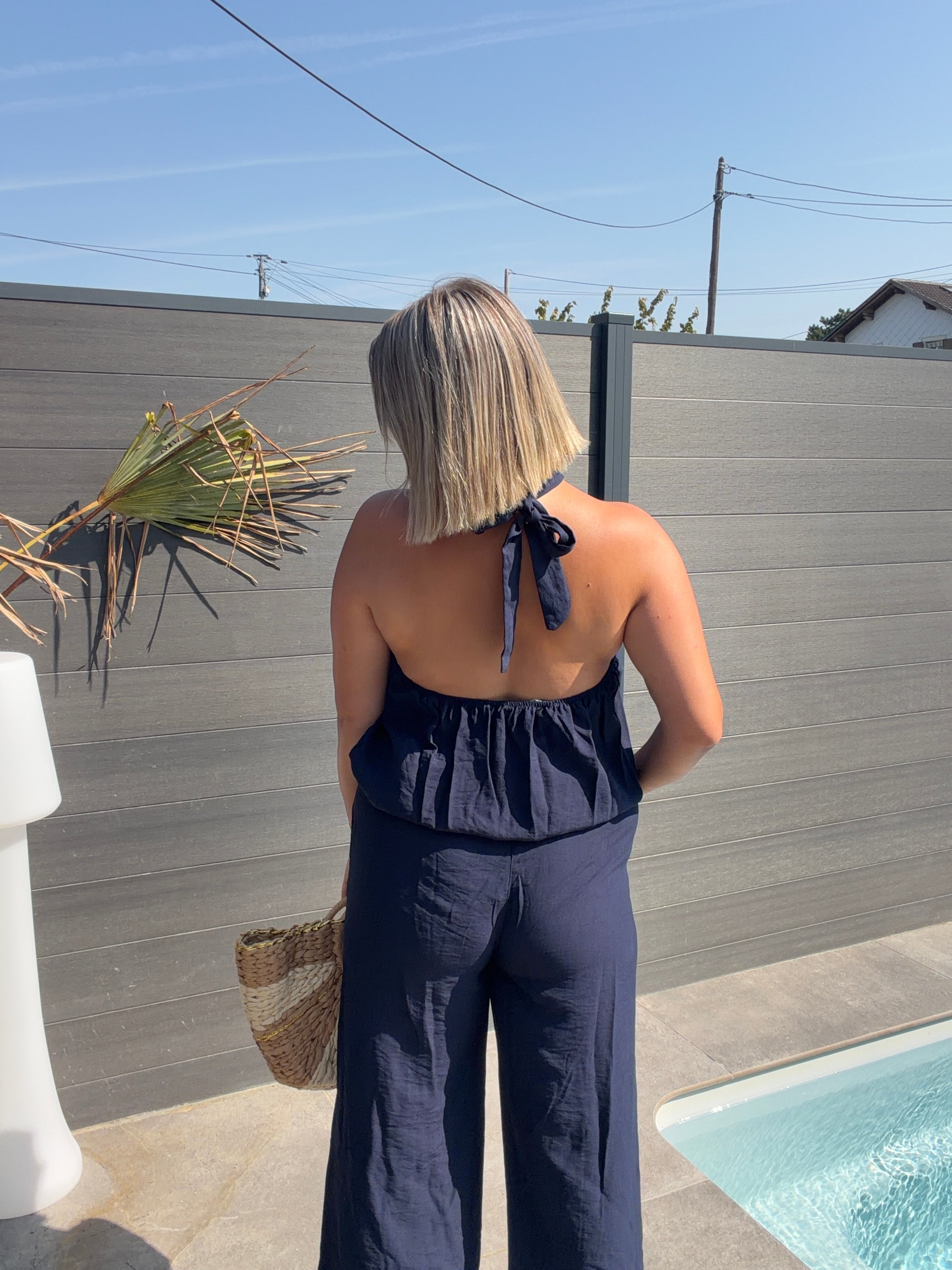 Top dos nu Amelie - Bleu marine Maddy & Co