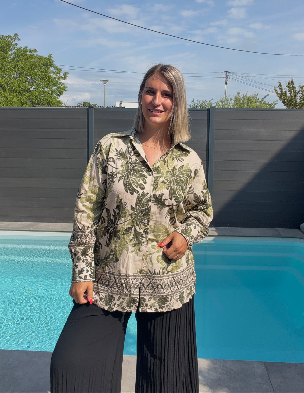 Chemise Pauline - Kaki Maddy & Co