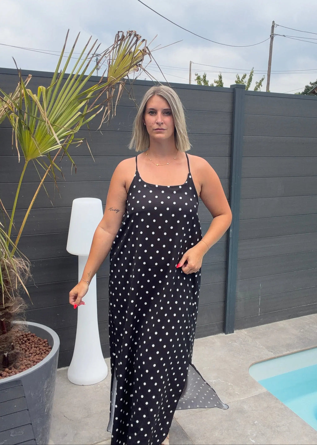 Robe Paula - Noir À Pois Maddy & Co
