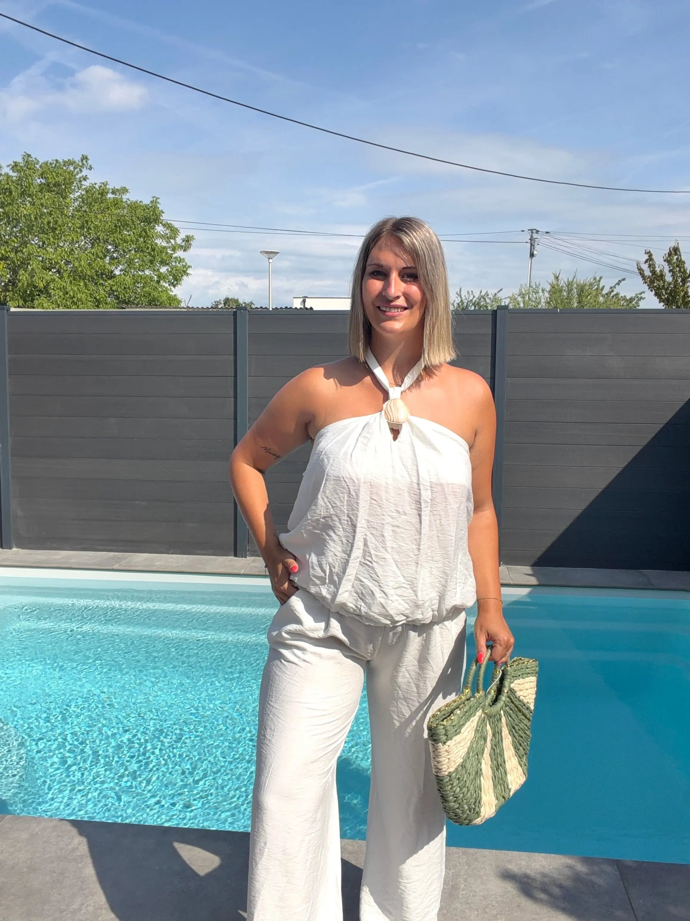 Top dos nu Amelie - Blanc Maddy & Co