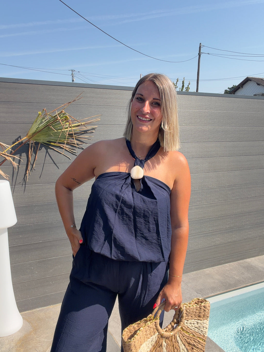 Top dos nu Amelie - Bleu marine Maddy & Co
