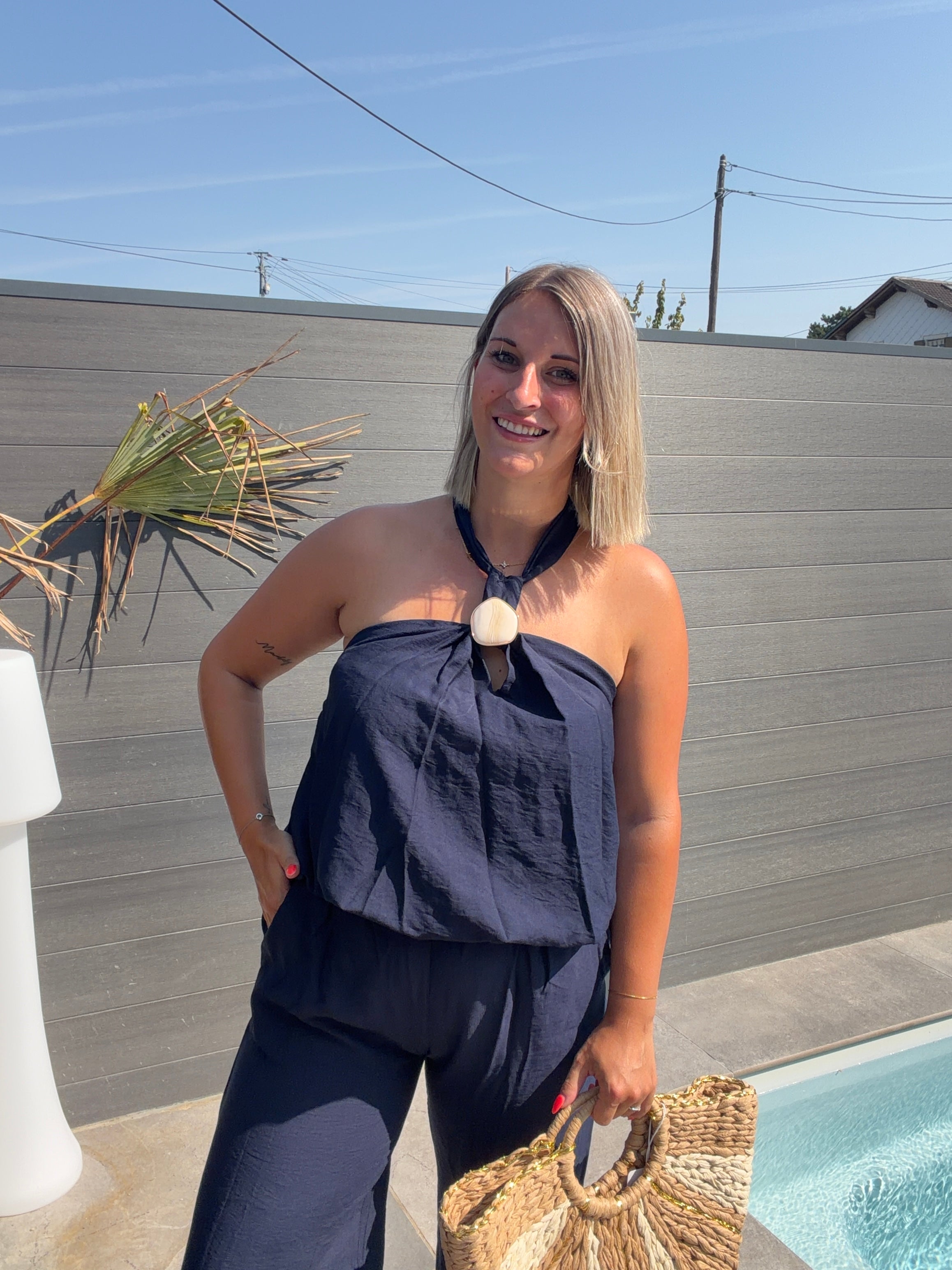 Top dos nu Amelie - Bleu marine Maddy & Co