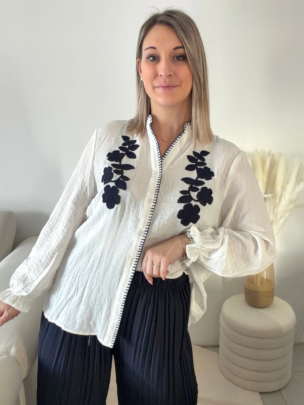 Chemise brodée - Léonie Maddy & Co