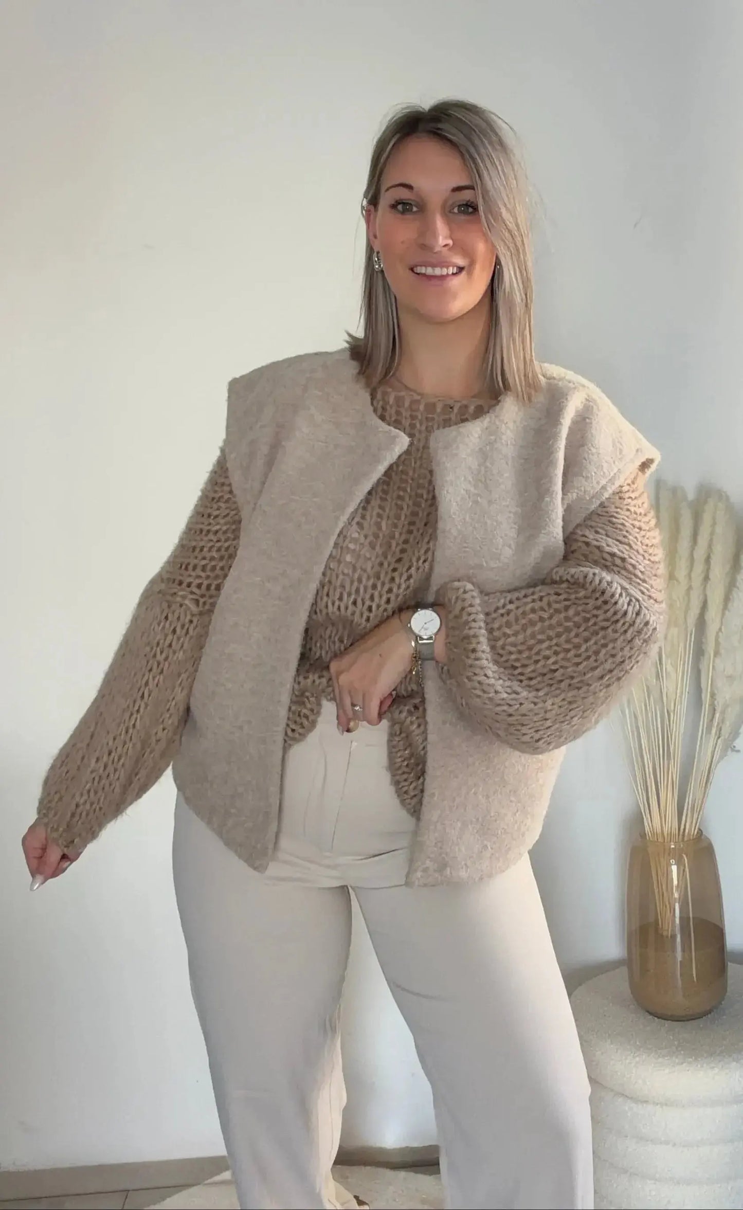 Gilet sans manches CHLOE- L'oversize chic et doux