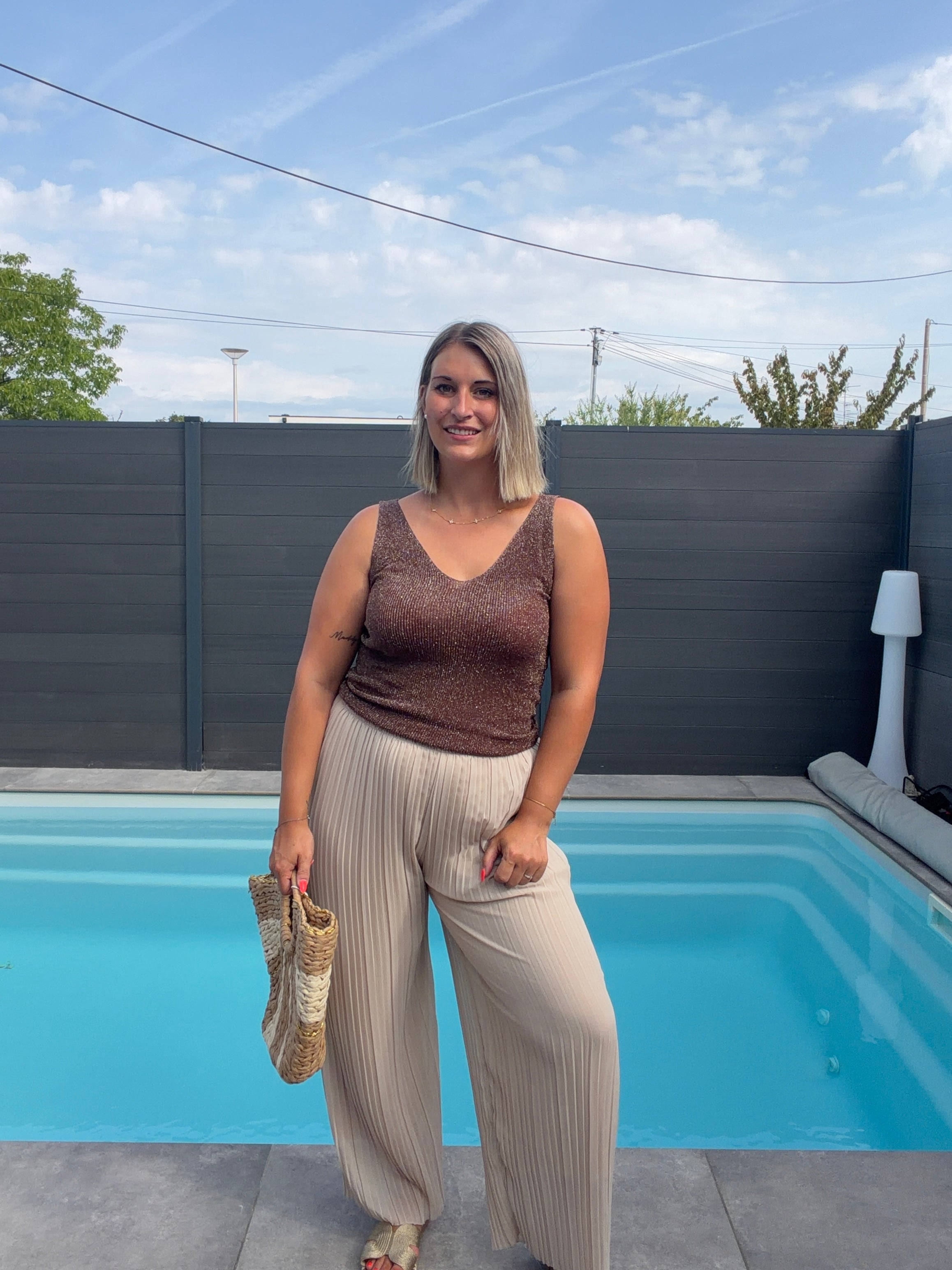 Pantalon Alma - Beige Maddy & Co
