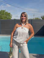 Top dos nu Amelie - Blanc Maddy & Co
