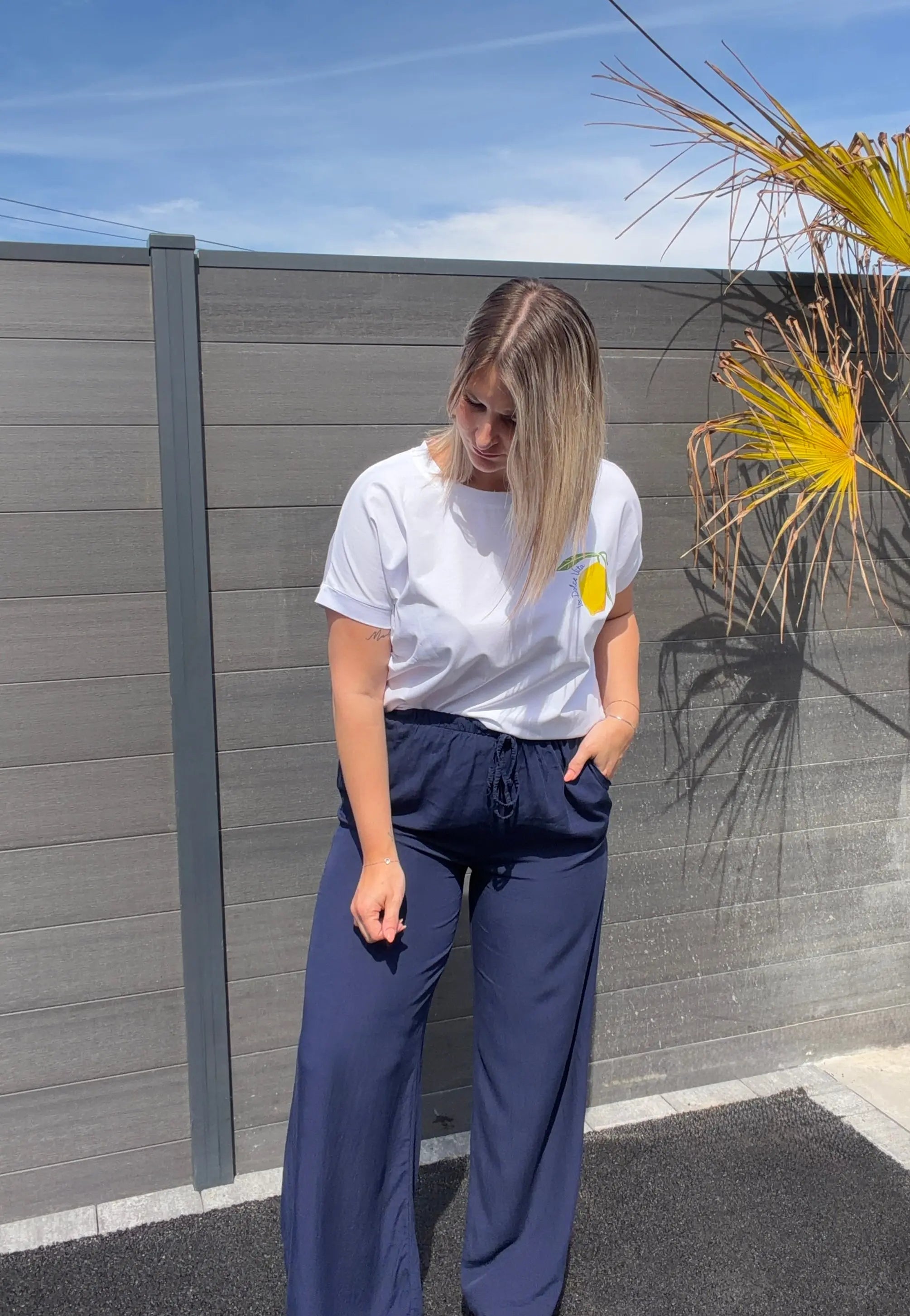 Pantalon fluide Marine Maddy & Co