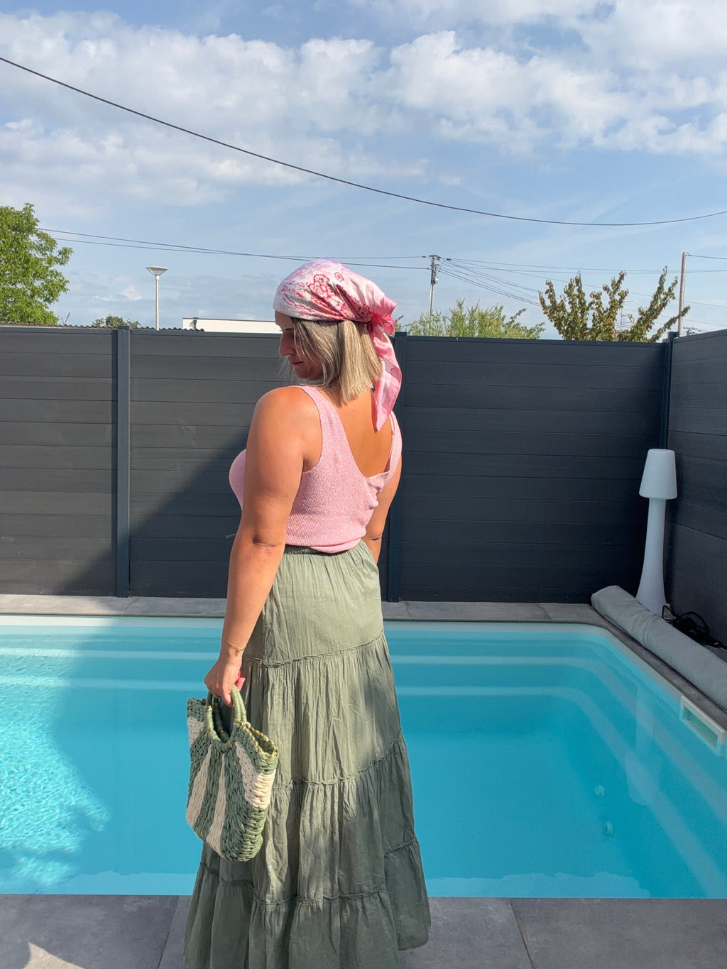Jupe Longue Cassy - Kaki Maddy & Co