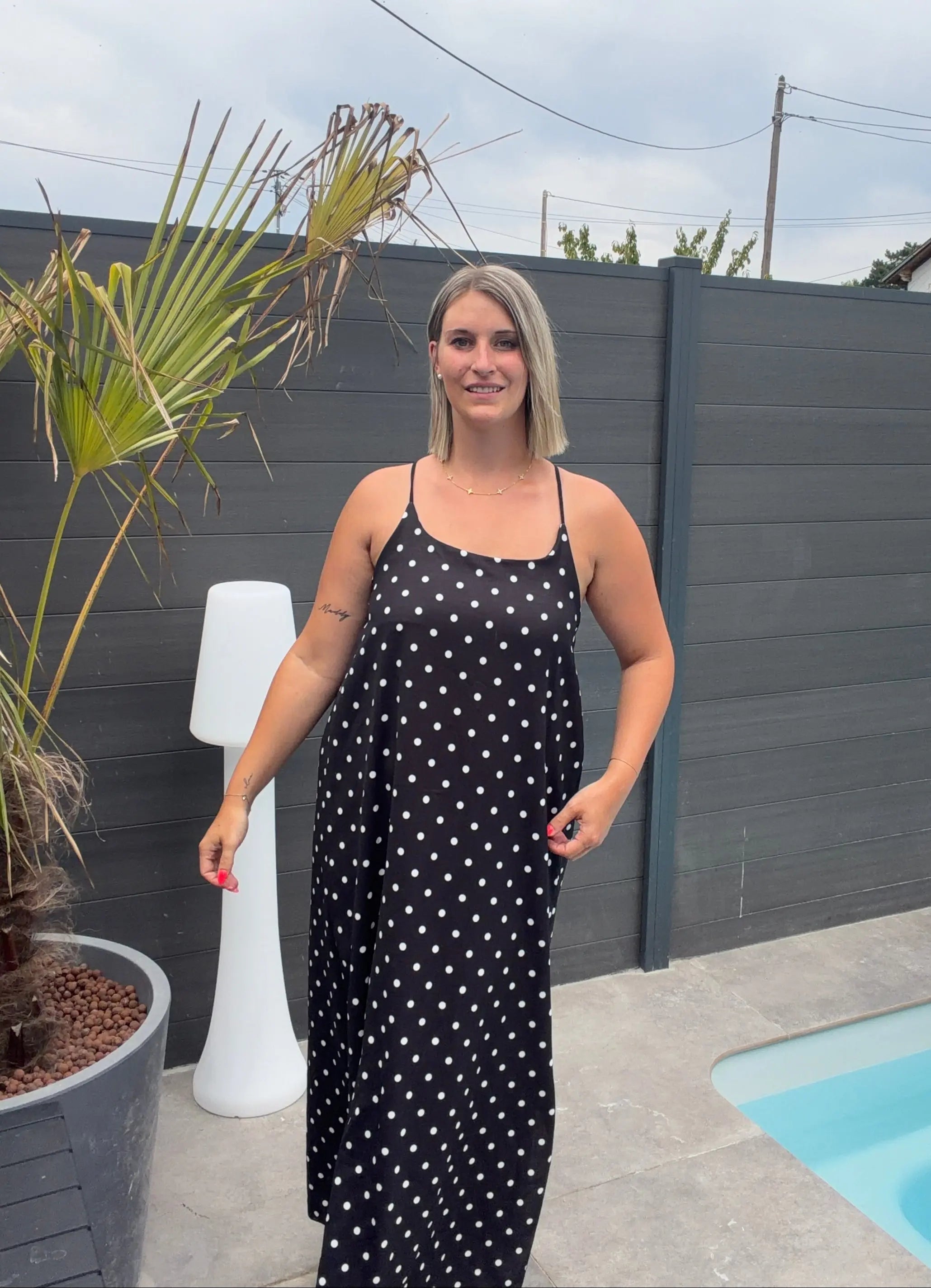 Robe Paula - Noir À Pois Maddy & Co