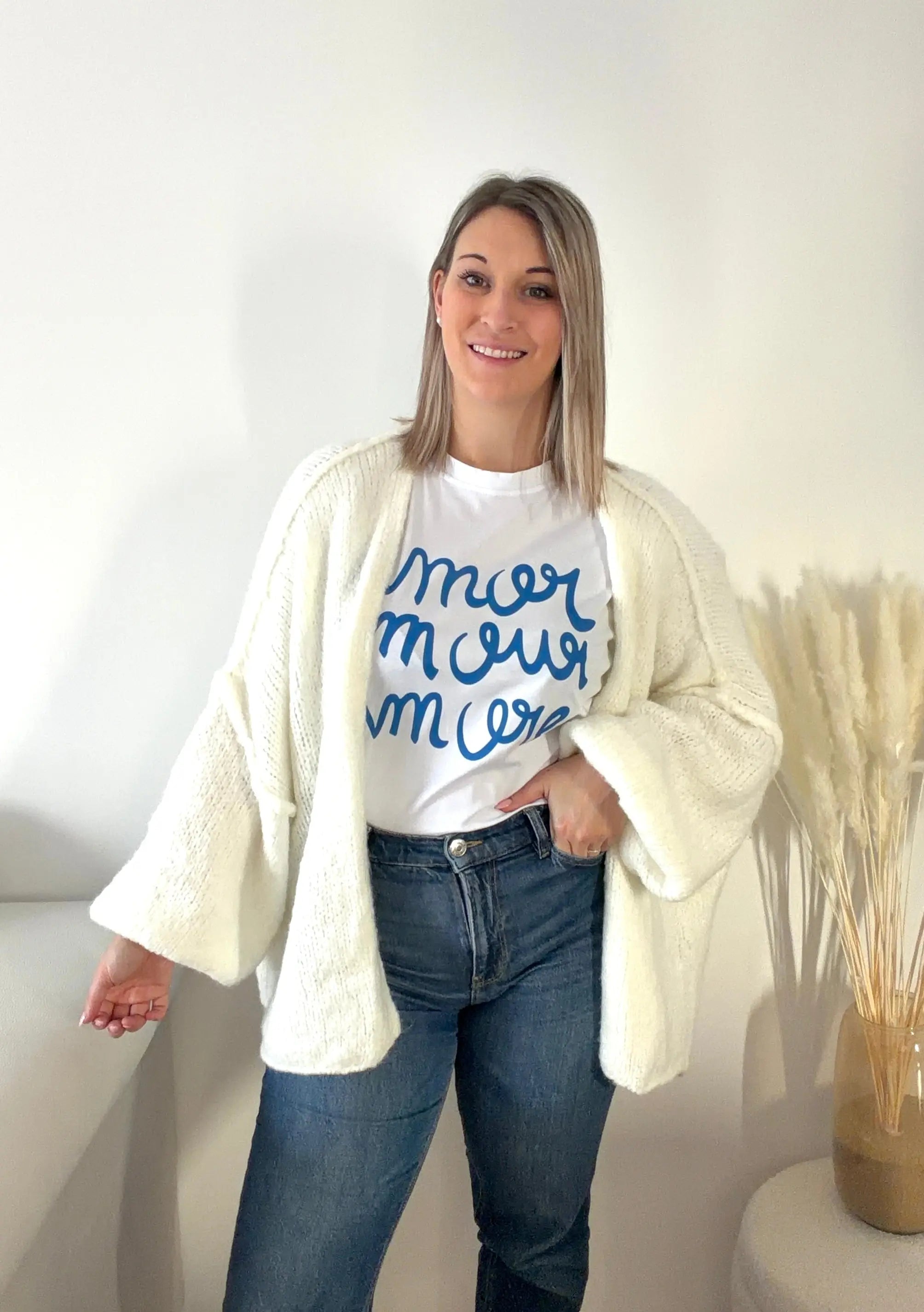 Gilet  DAISY - Blanc Maddy & Co