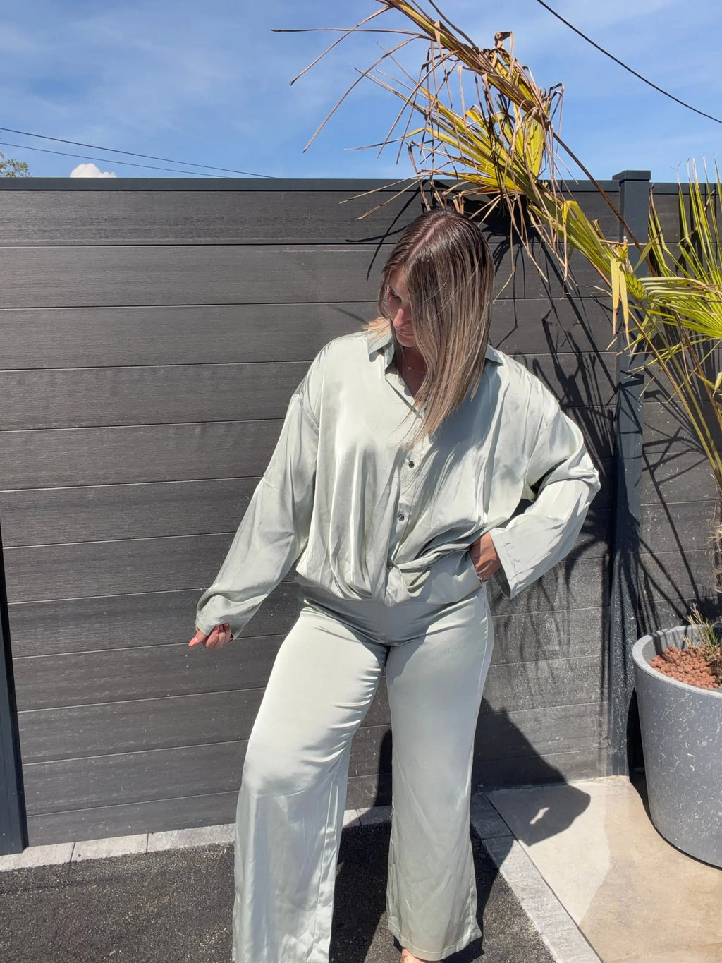 Pantalon satin Vertol Maddy & Co