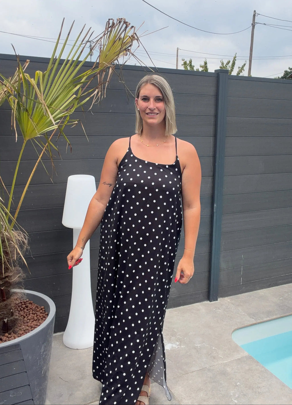 Robe Paula - Noir À Pois Maddy & Co