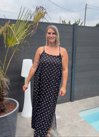 Robe Paula - Noir À Pois Maddy & Co