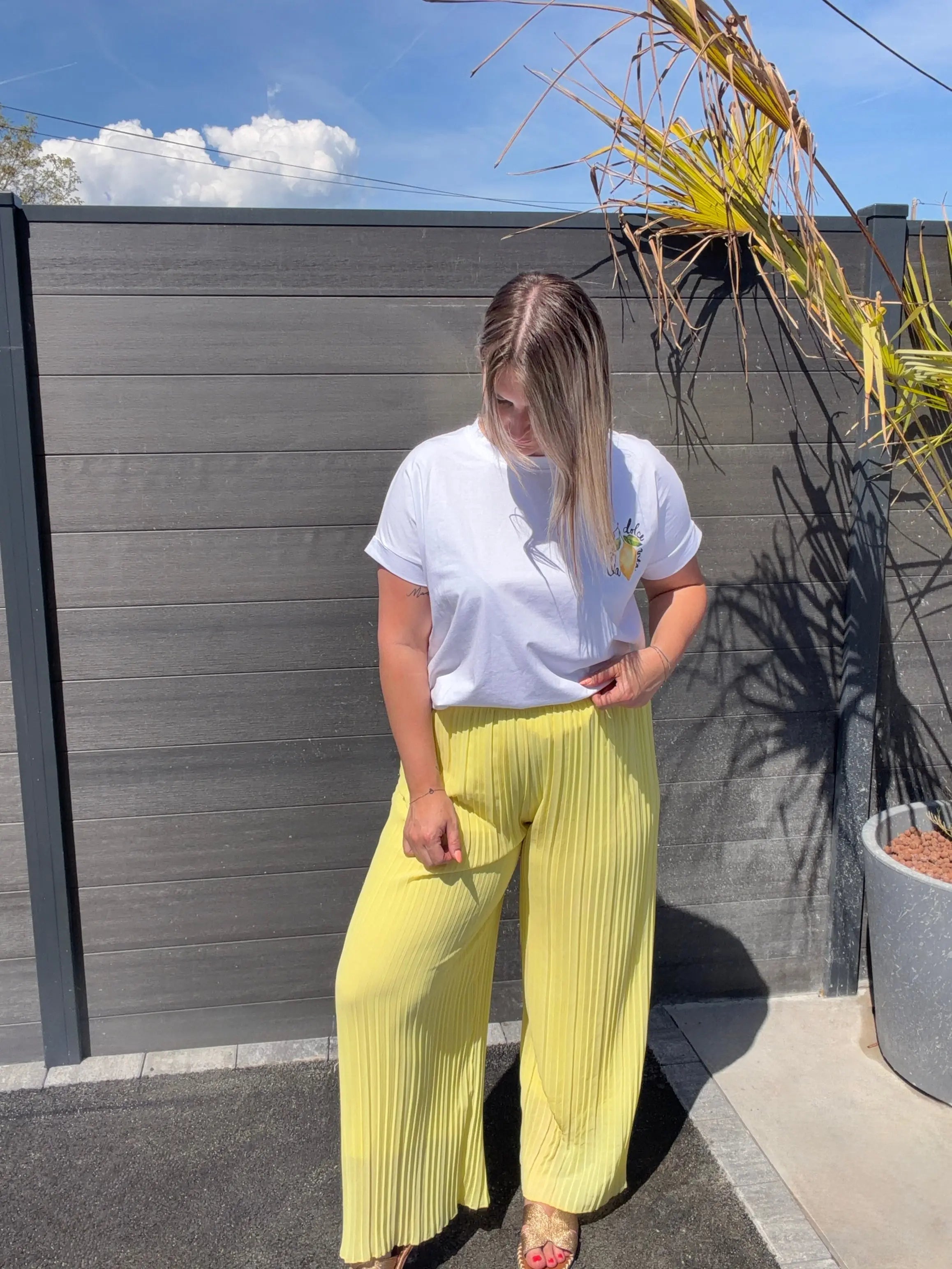 Pantalon Alma - Jaune Maddy & Co