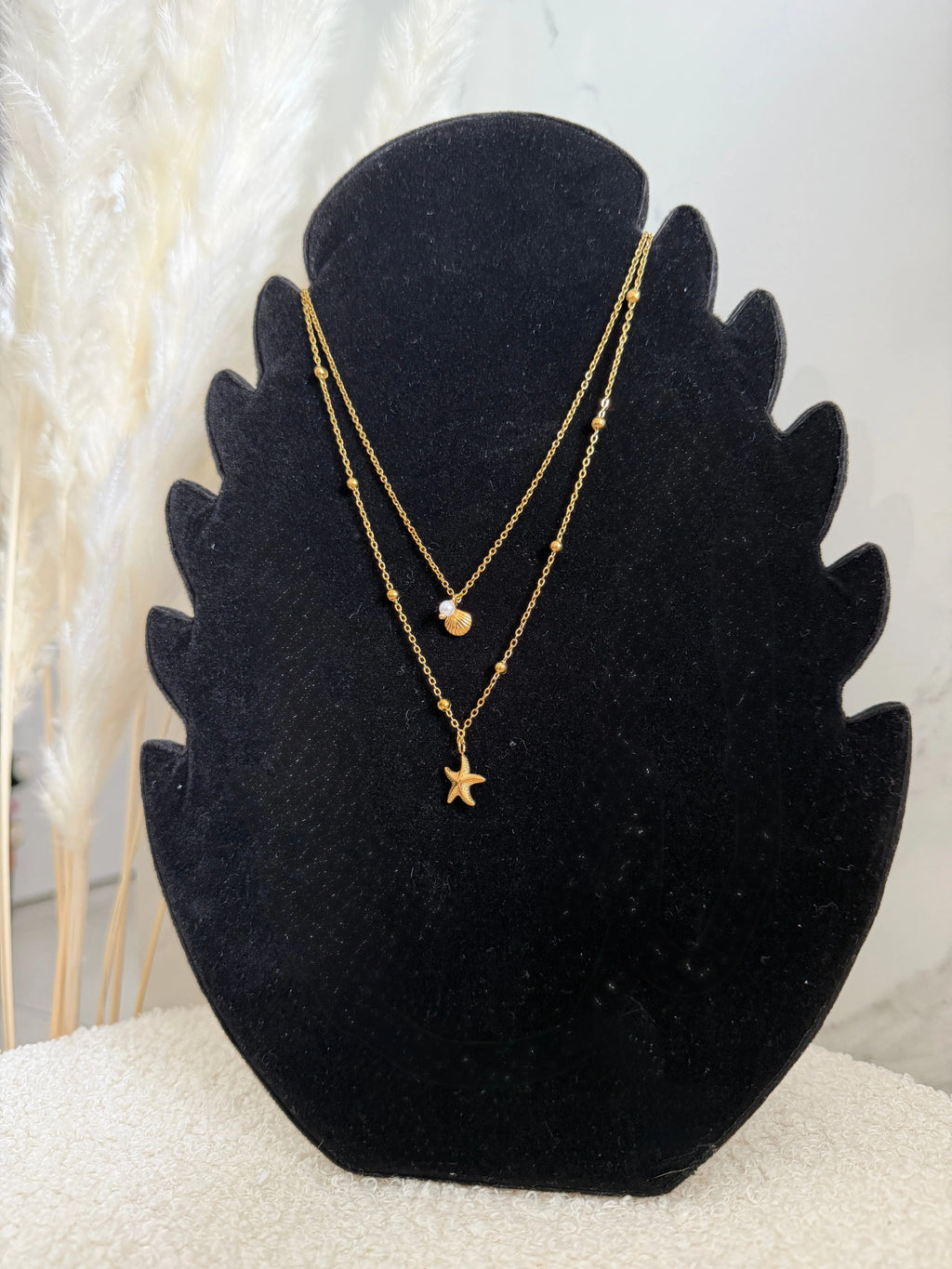 Collier double doré - Étoile de mer & coquillage Maddy & Co