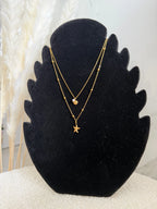 Collier double doré - Étoile de mer & coquillage Maddy & Co