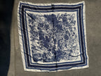 Foulard carré imprimé - Bleu Maddy & Co