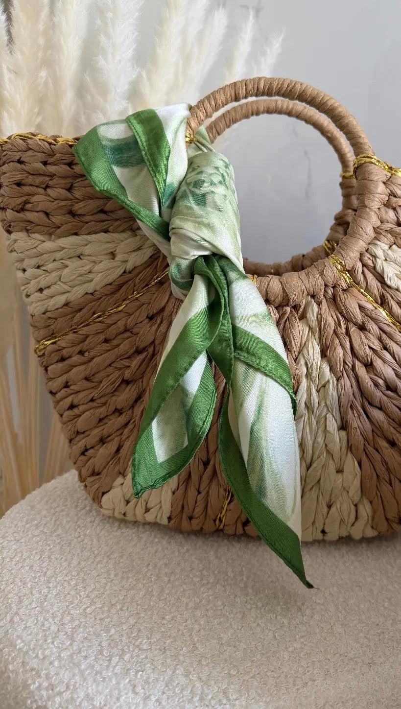 Foulard carré imprimé - Vert Maddy & Co