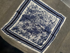 Foulard carré imprimé - Bleu Maddy & Co