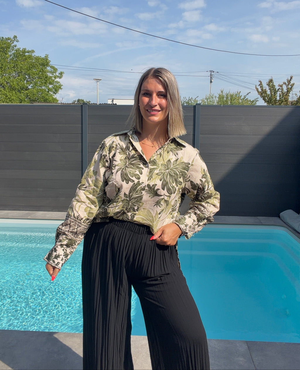 Chemise Pauline - Kaki Maddy & Co