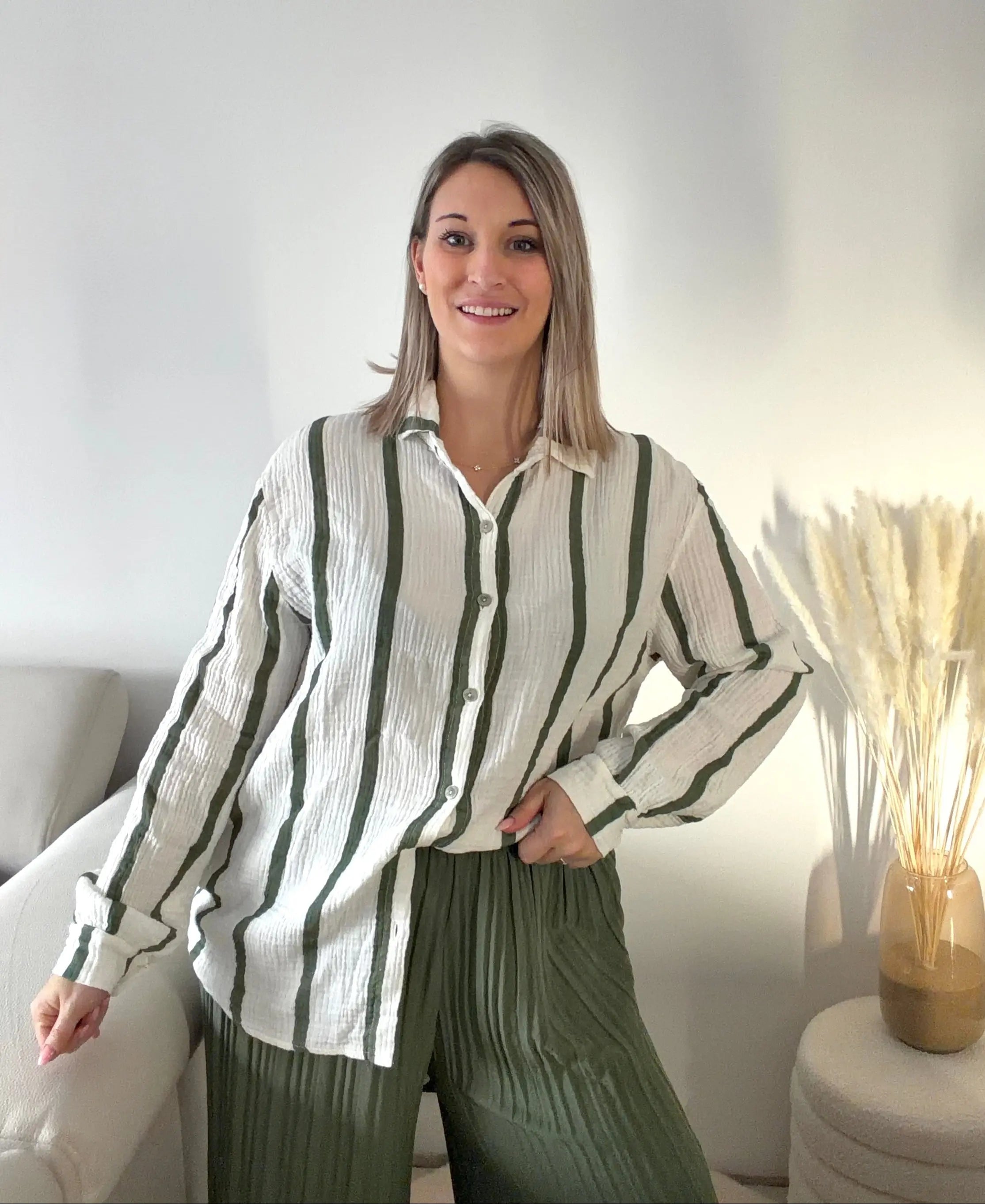 Chemise Kaki - Serena Maddy & Co