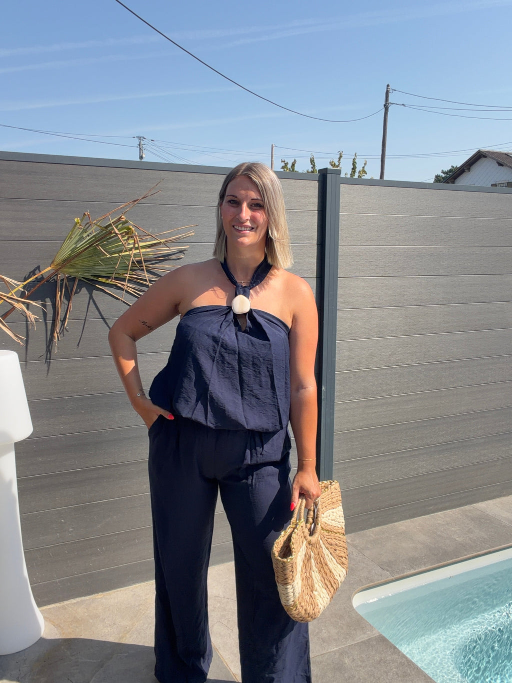Top dos nu Amelie - Bleu marine Maddy & Co