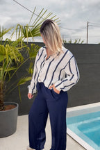 Pantalon fluide Marine Maddy & Co