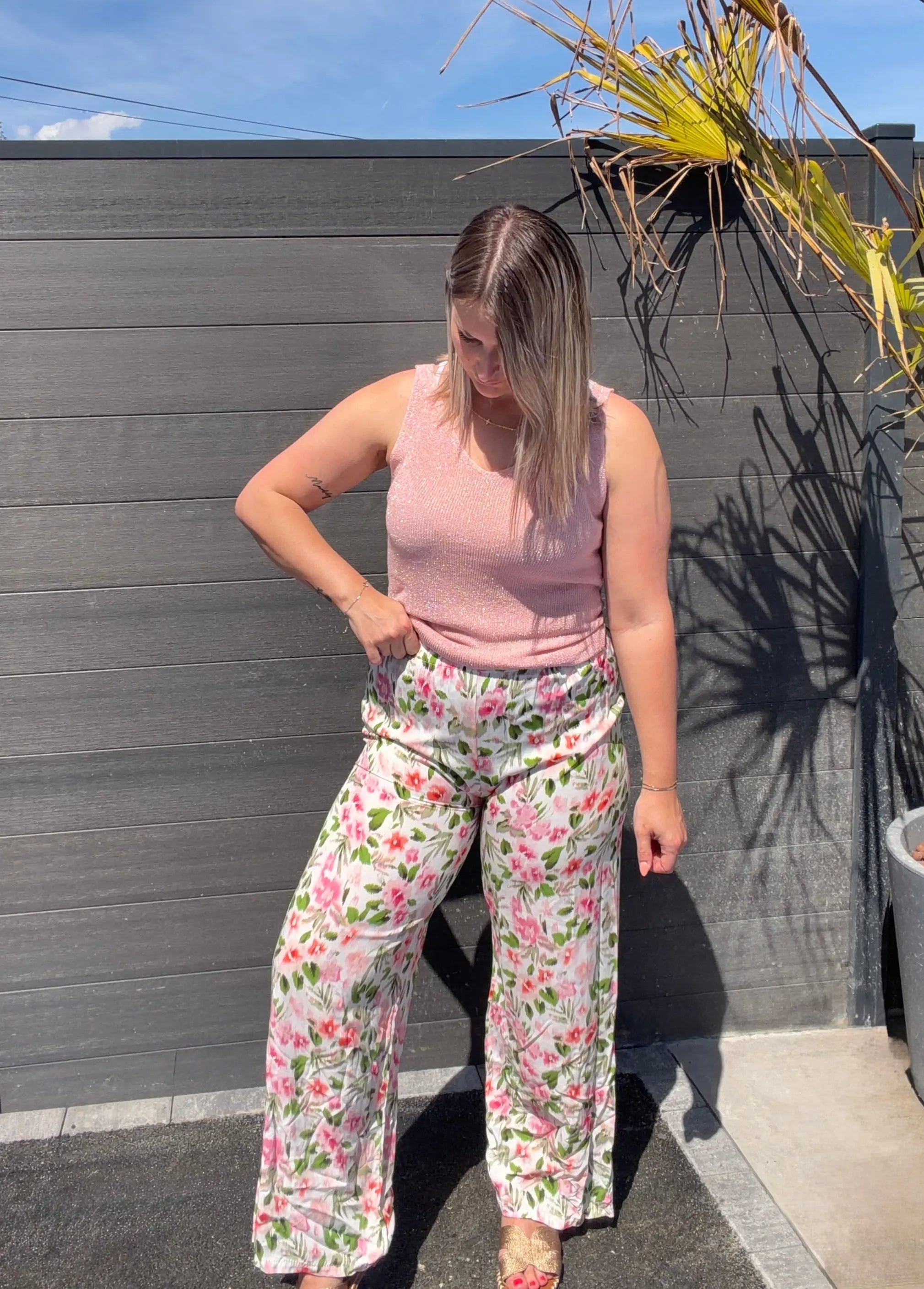 Pantalon Flora - Blush Maddy & Co