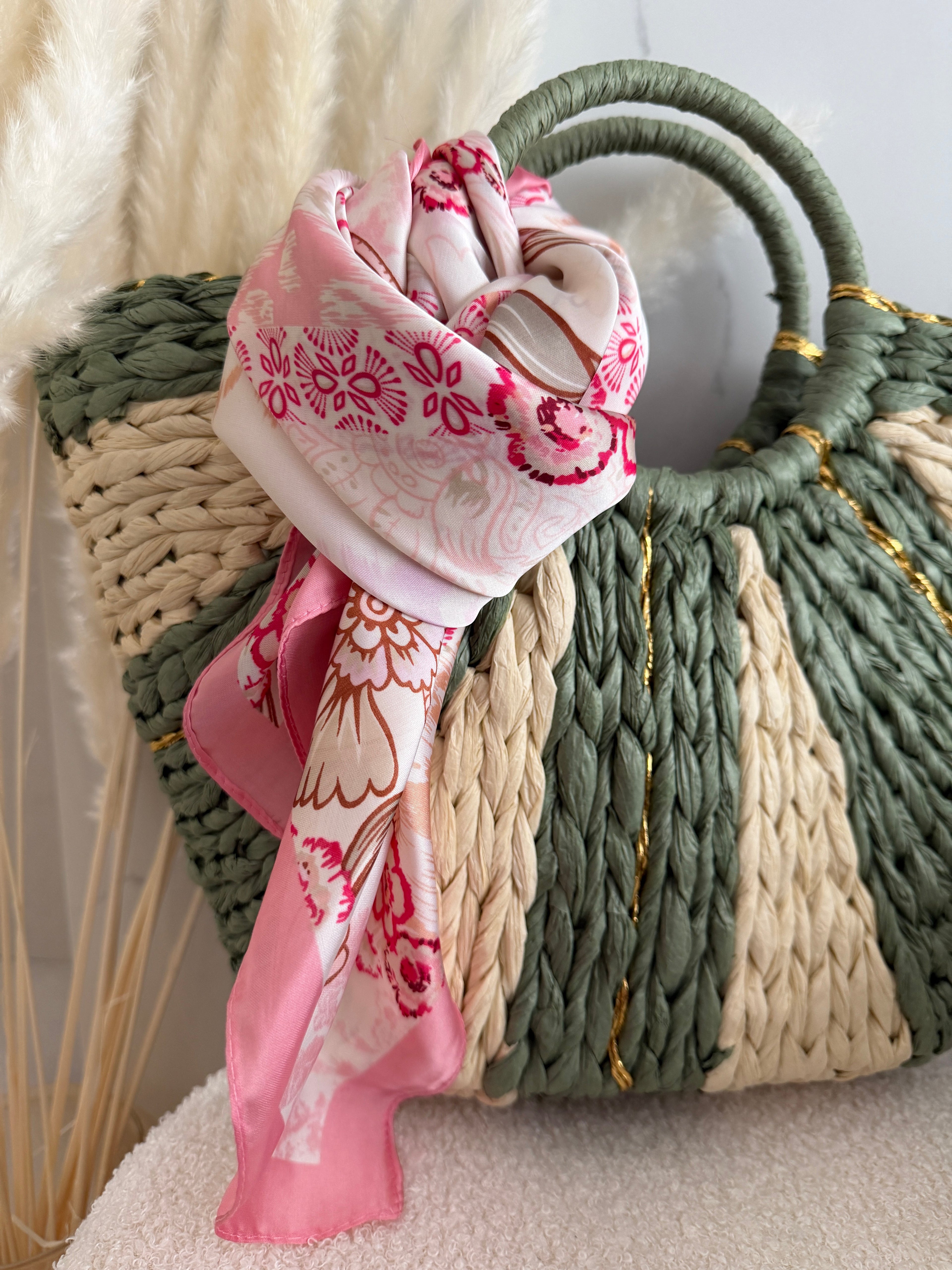 Foulard carré imprimé - Rose Maddy & Co