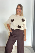 Pull Heart - écru Maddy & Co