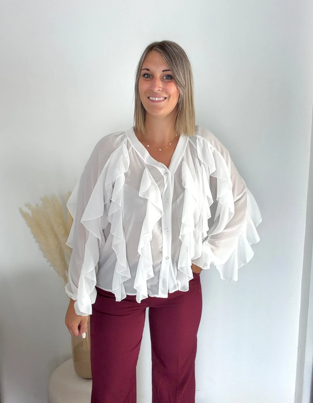 Chemisier FANELLA - Blanc Maddy & Co