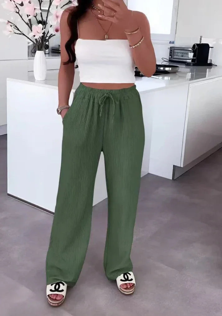 Pantalon gaze de coton