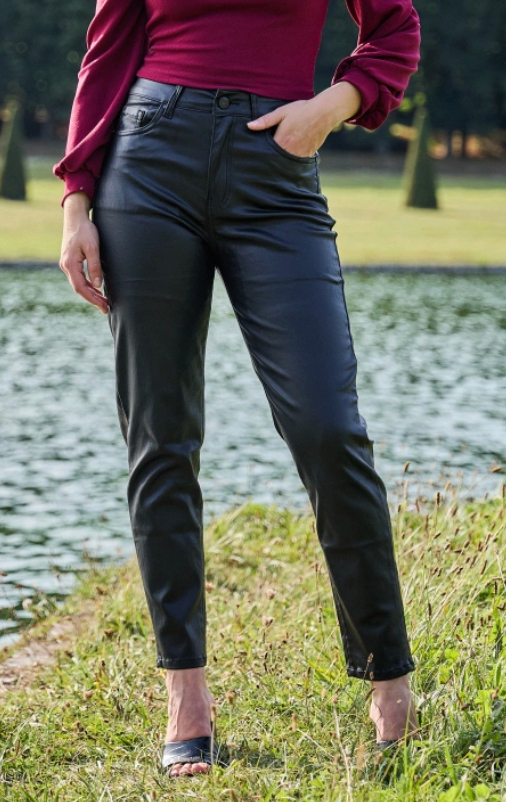 Pantalon MOM enduit INESSA