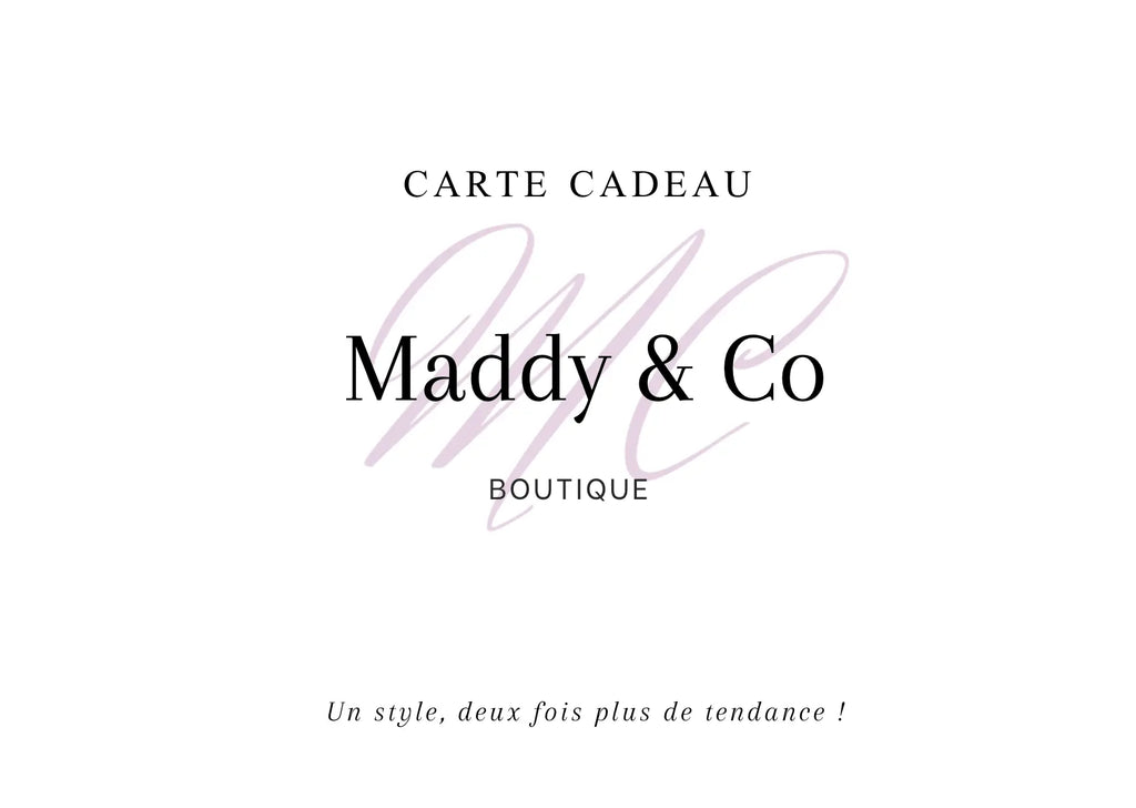 Cartes Cadeaux Maddy & Co