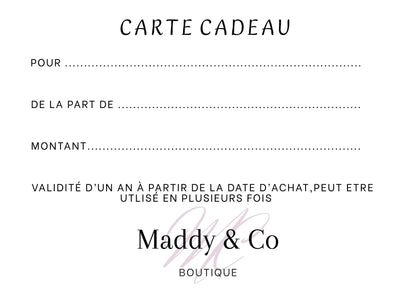 Cartes Cadeaux