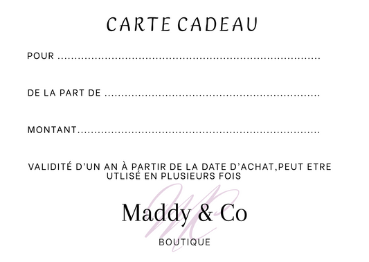 Cartes Cadeaux