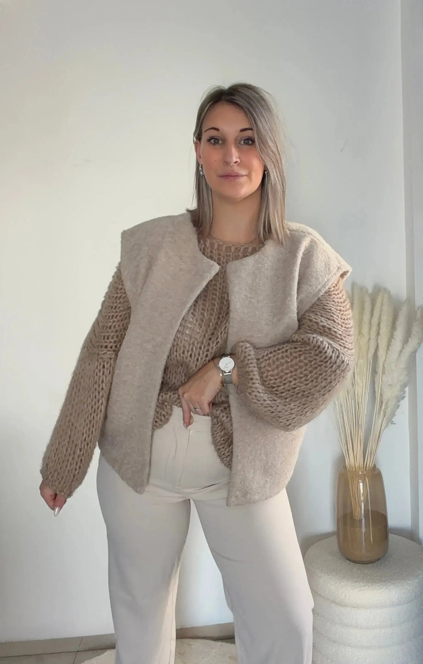 Gilet sans manches CHLOE- L'oversize chic et doux