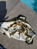 Foulard carré imprimé - Kaki Maddy & Co